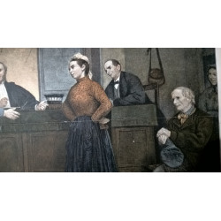 LAMINA ARTÍSTICA DE l'ILLUSTRATION. LA JUSTICE DE PAIX