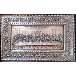 CUADRO ANTIGUO DE LA ÚLTIMA CENA DE JESUS