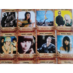 MUSICARDS.  CROMOS  GRUPOS  MUSICALES. EDITORIAL PANINI