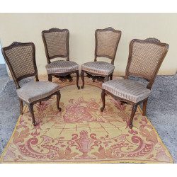 ANTIGUA SILLERÍA LUIS XV.  SOFÁ, 2 SILLONES 4 SILLAS A JUEGO. PARA RESTAURAR EN OFERTA TEMPORAL