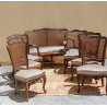 ANTIGUA SILLERÍA LUIS XV.  SOFÁ, 2 SILLONES 4 SILLAS A JUEGO. PARA RESTAURAR EN OFERTA TEMPORAL