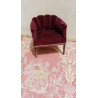 SILLON CON  PLIEGUES  EN EL RESPALDO. AÑOS 20 SEMICIRCULAR . ESTADO ORIGINAL