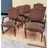 CONJUNTO DE SEIS SILLONES  ANTIGUOS