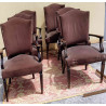 CONJUNTO DE SEIS SILLONES  ANTIGUOS