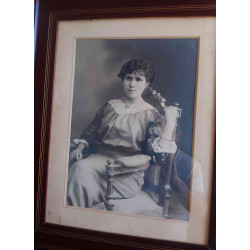 CUADRO FOTOGRAFÍA DAMA SIGLO XIX