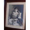 CUADRO FOTOGRAFÍA DAMA SIGLO XIX