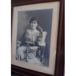 CUADRO FOTOGRAFÍA DAMA SIGLO XIX