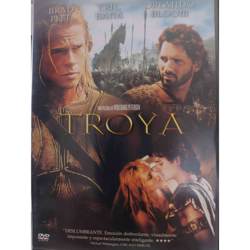 TROYA DVD VIDEO. BRAD PITT. SIN USO