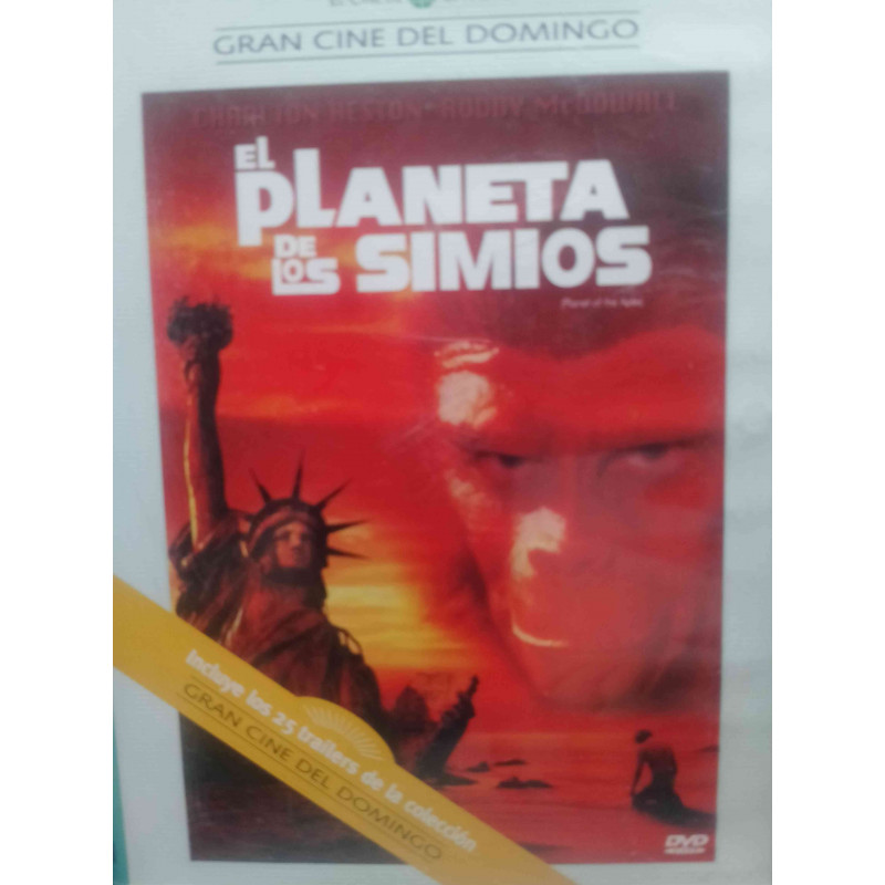 DVD VÍDEO. EL PLANETA DE LOS SIMIOS. CHARLON HESTON. SIN USO