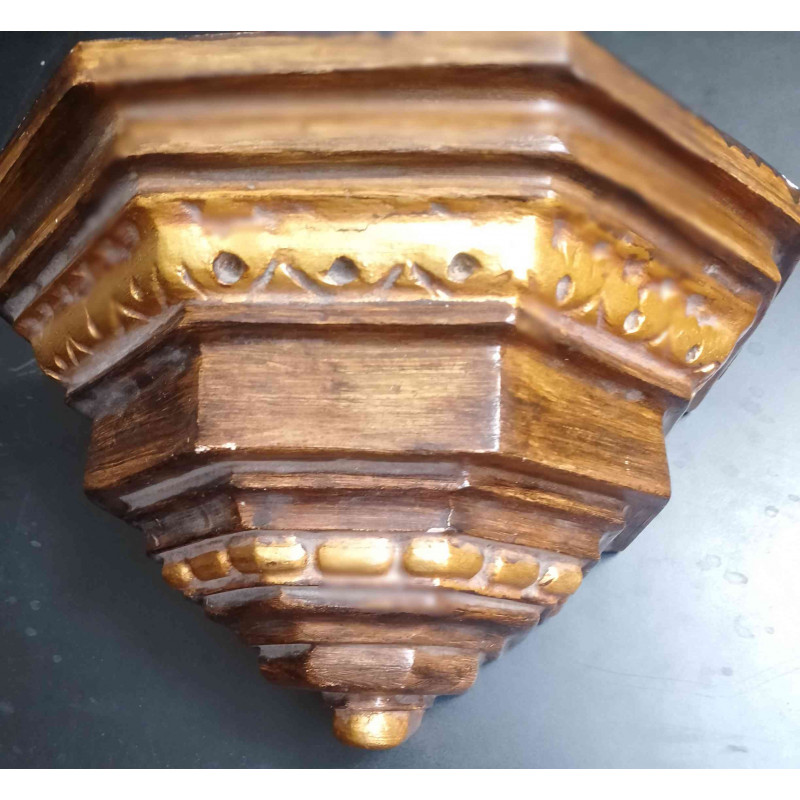 PEANA ANTIGUA DE COLGAR EN PARED, SOPORTE DE IMÁGENES O FIGURAS
