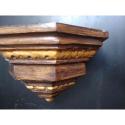 PEANA ANTIGUA DE COLGAR EN PARED, SOPORTE DE IMÁGENES O FIGURAS