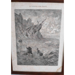 EL VERDADERO JUDÍO ERRANTE. CUADRO CON GRABADO DE RORGET. MOTIVO G. DORÉ