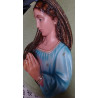 IMAGEN DE LA VIRGEN EN YESO CERÁMICO ANTIGUO AÑOS 20-30
