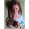 IMAGEN DE LA VIRGEN EN YESO CERÁMICO ANTIGUO AÑOS 20-30