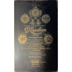 FOTOGRAFÍA DE CABALLERO SIGLO XIX. ESTUDIOS NAPOLEON BARCELONA