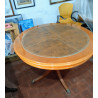 MESA CIRCULAR ESTILO INGLÉS APOYOS  BRONCE