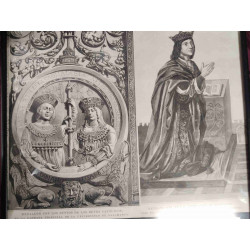 PAREJA DE CUADROS CON MOTIVOS DIFERENTES. ALEMAN CLASICO Y REYES CATÓLICOS