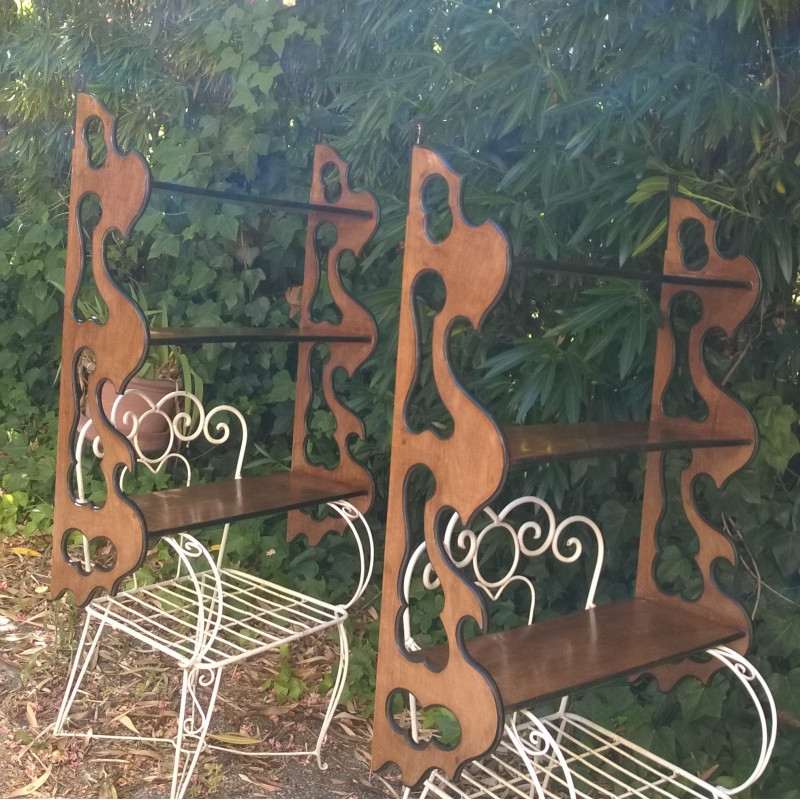 ESTANTERIAS ANTIGUAS DE DISEÑO PAREJA IGUAL